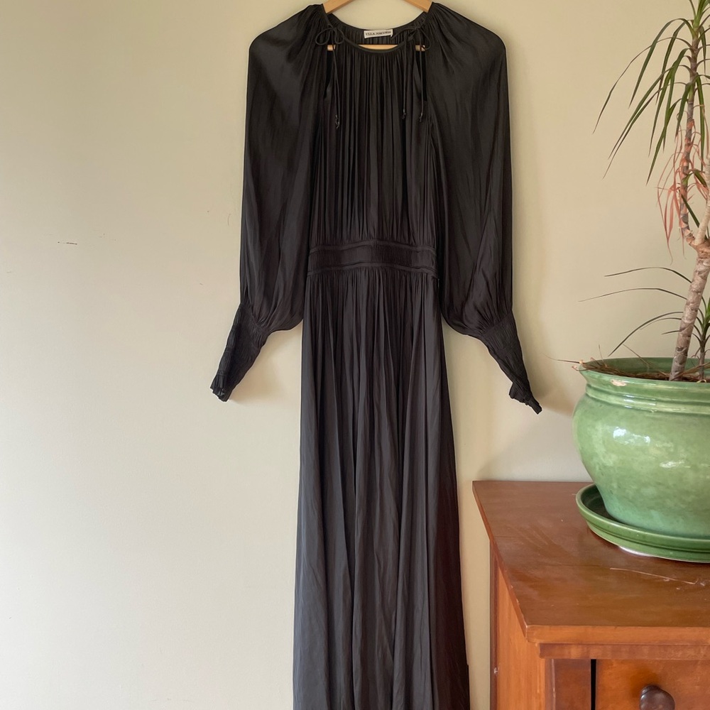 Ulla Johnson dark olive green Long Sleeve Dress size 2 evening gown